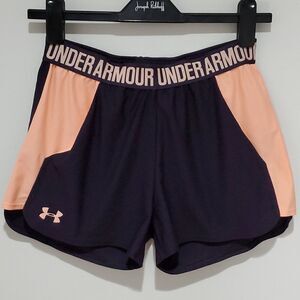 Under Armour purple and pink athletic shorts